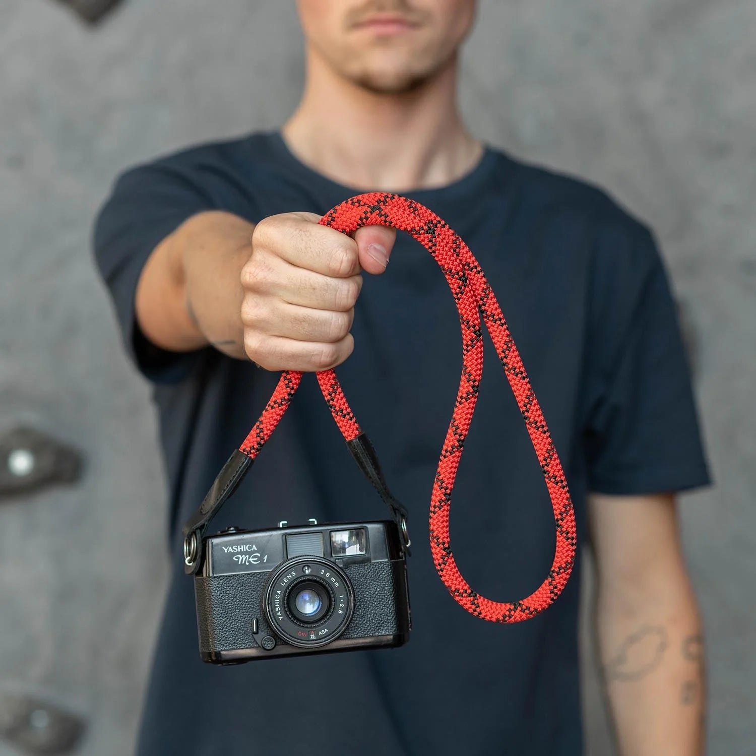 Rope Camera Strap Duotone Red